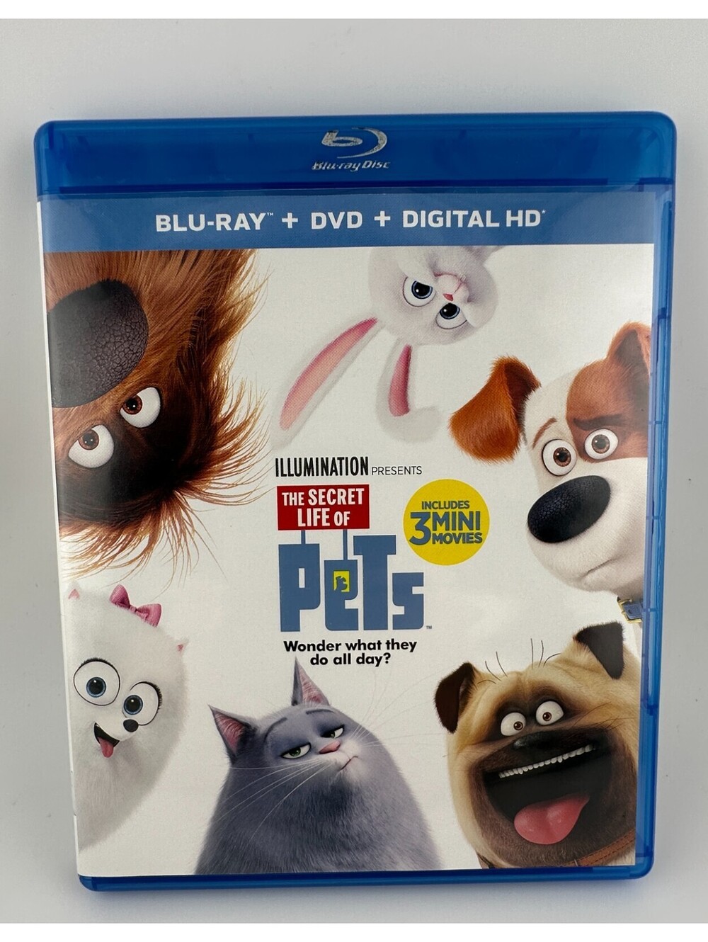 The Secret Life of Pets Blu-ray + DVD + Digital HD 2016 Illumination